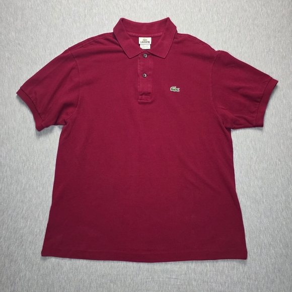 Lacoste Other - Lacoste Men's Burgundy Polo Shirt Size 6